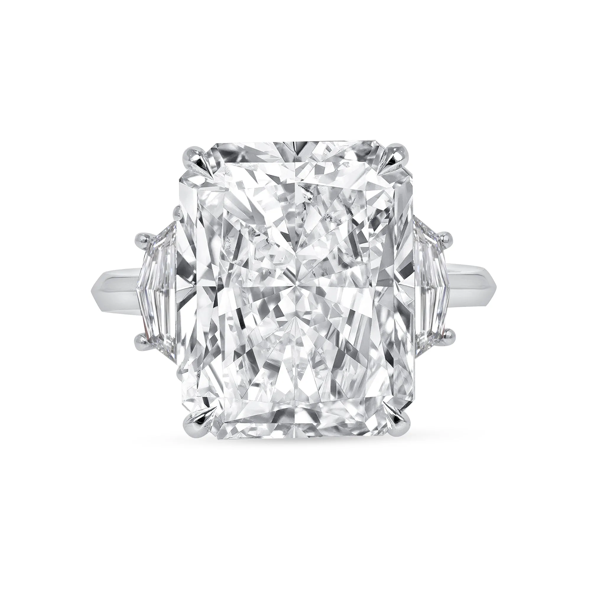 10.01CT Radiant Rectangular Diamond Ring