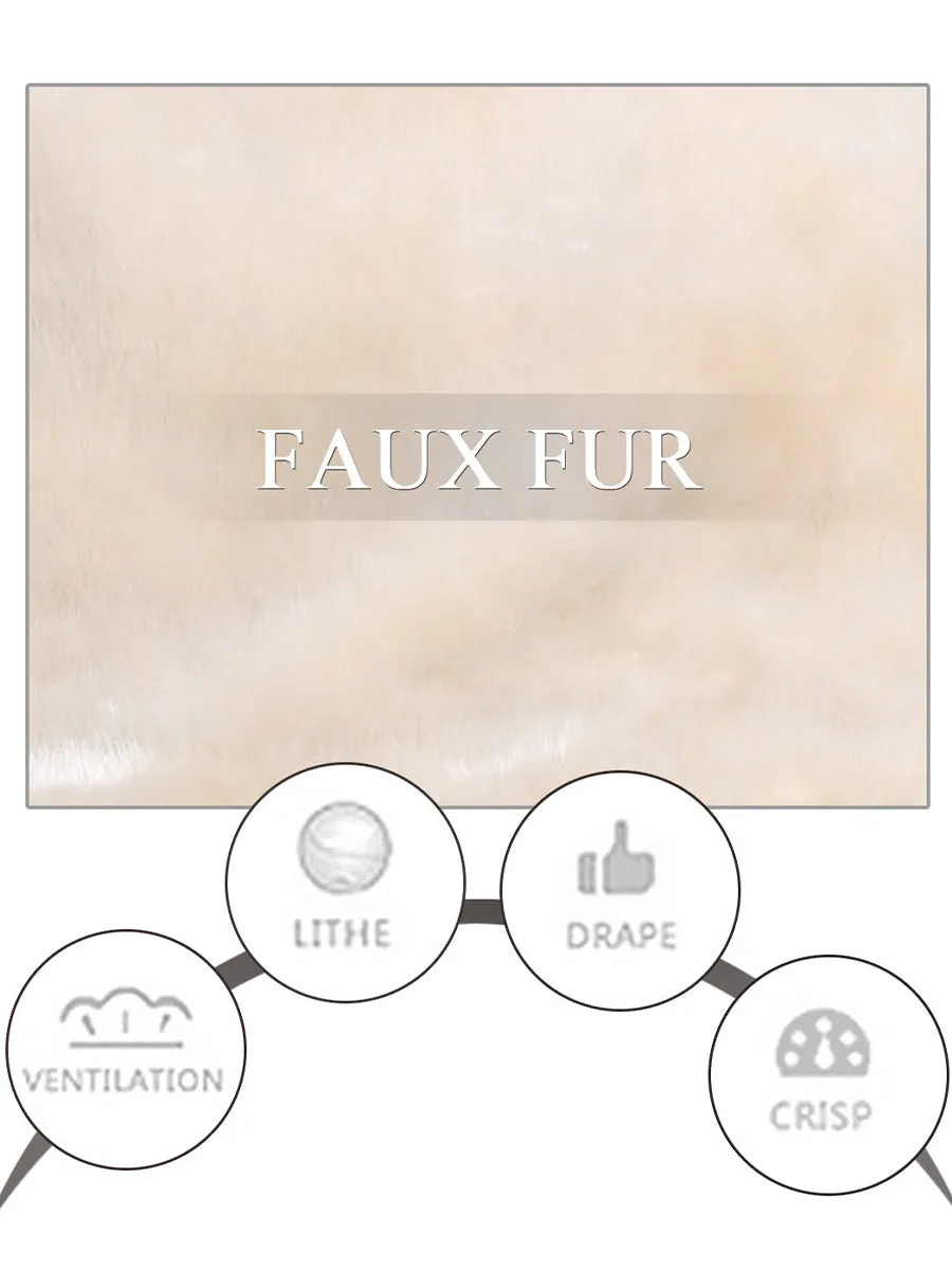2025 Beige Faux Fur Shawls Wraps Wedding Fur Stole