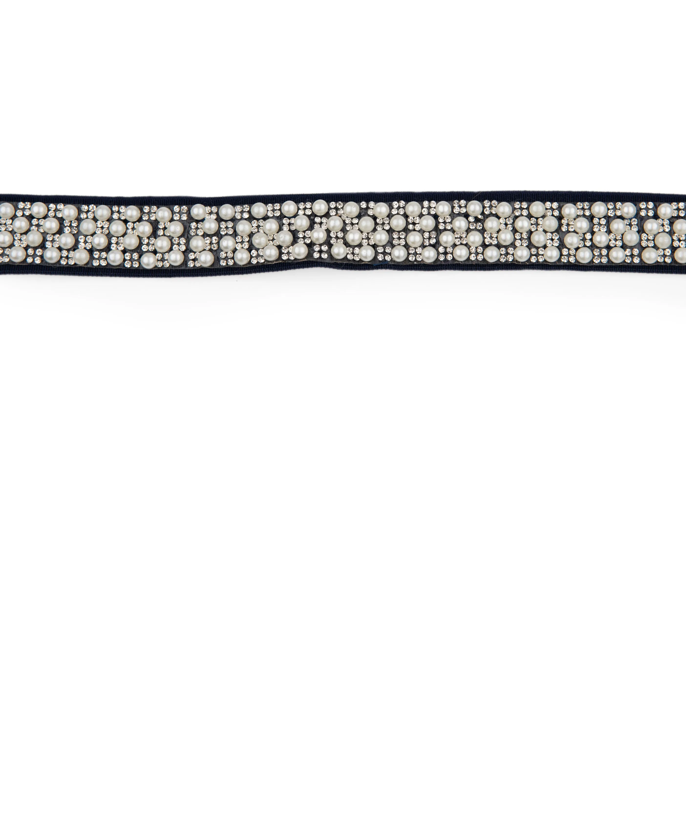 By Debra Girls Navy Pearl Elastic Belt