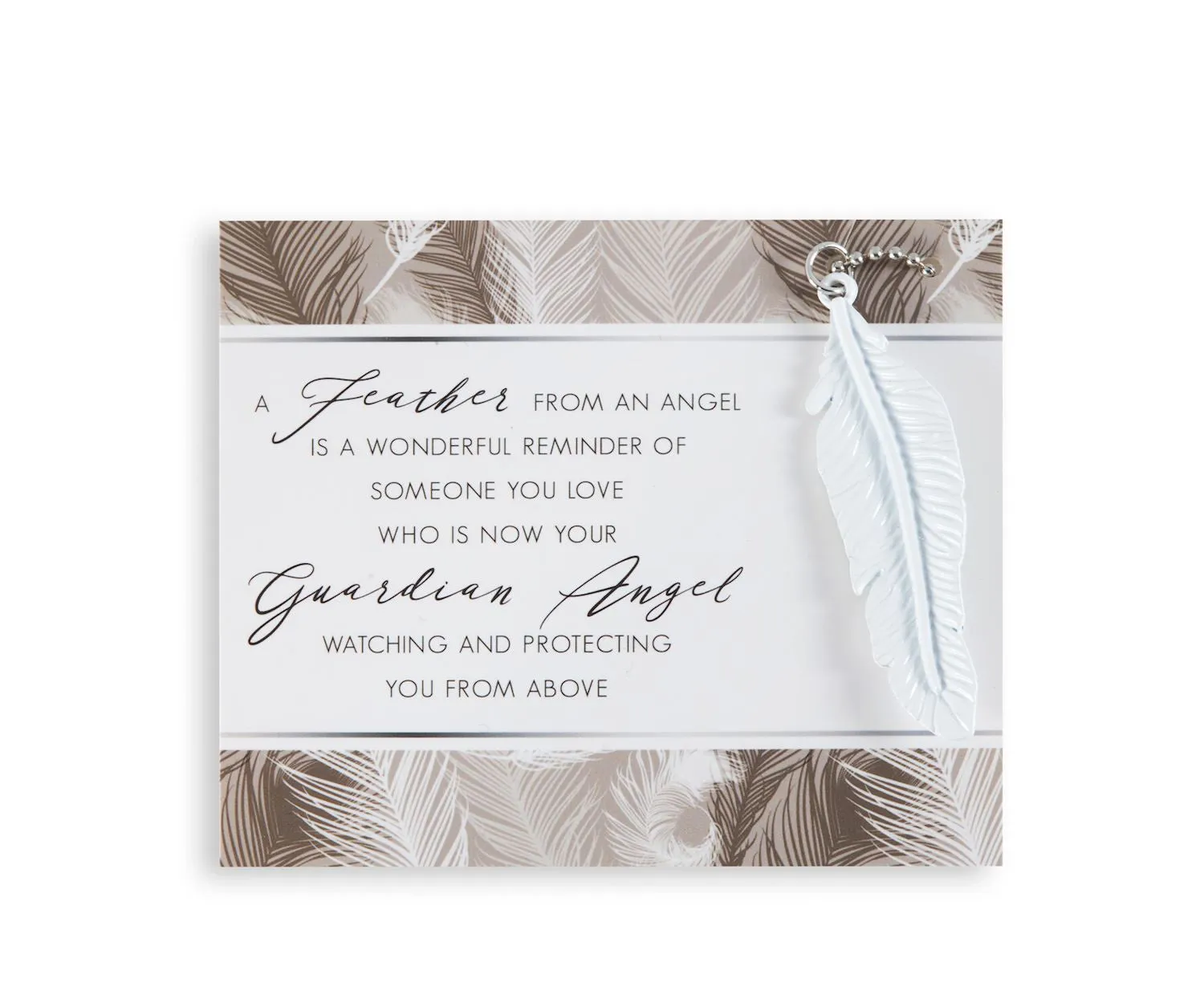 Carded Feather Car Charm