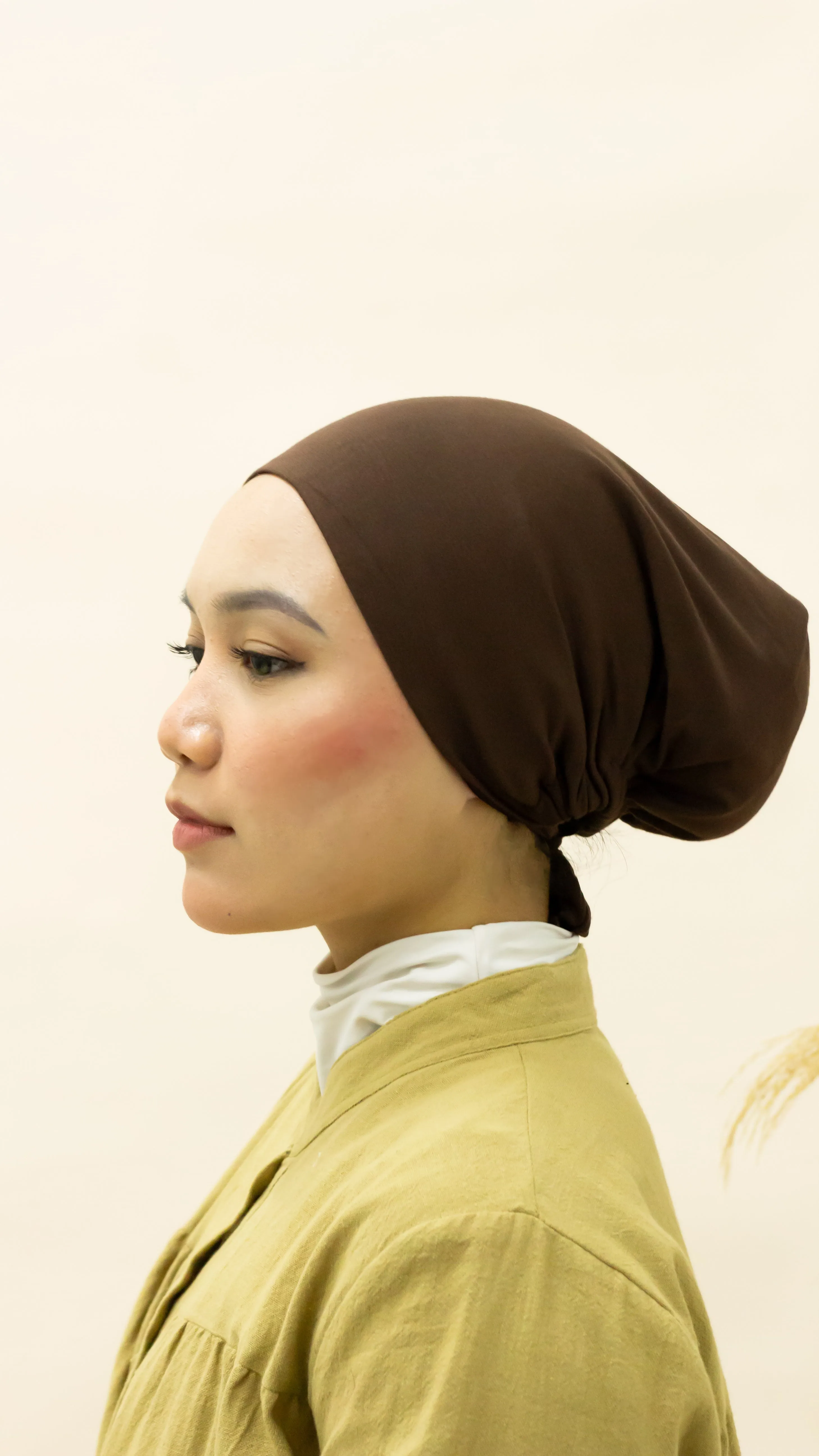 ESME SATIN INNER CAP - BRUNETTE
