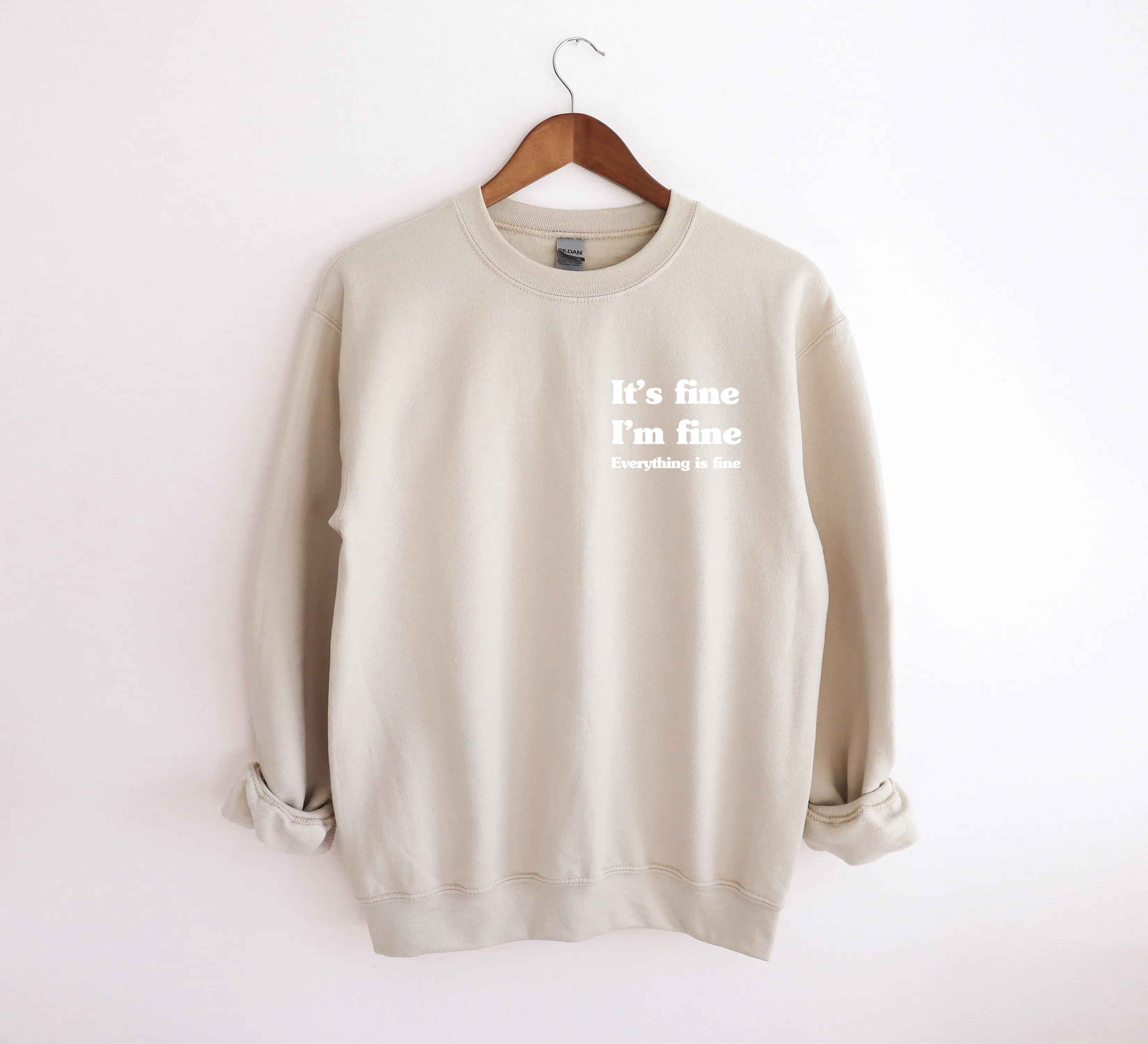 Everything is Fine | Adult Crewneck Sweatshirt