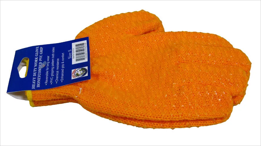 Gloves - Orange Vinyl Coated Gloves (Dozen)