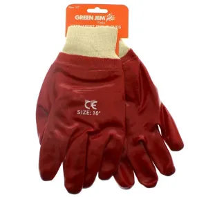 JAK Knit Wrist PVC Gloves