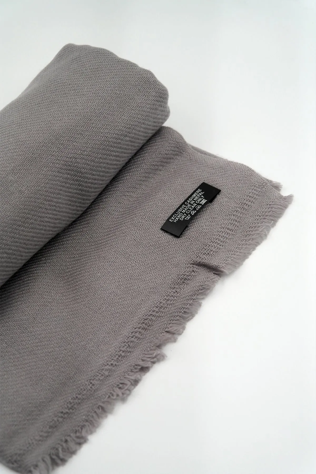 Light Grey Color Pure Pashmina Shawl