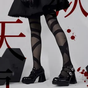 Lolita Reverberation Thigh High Tights