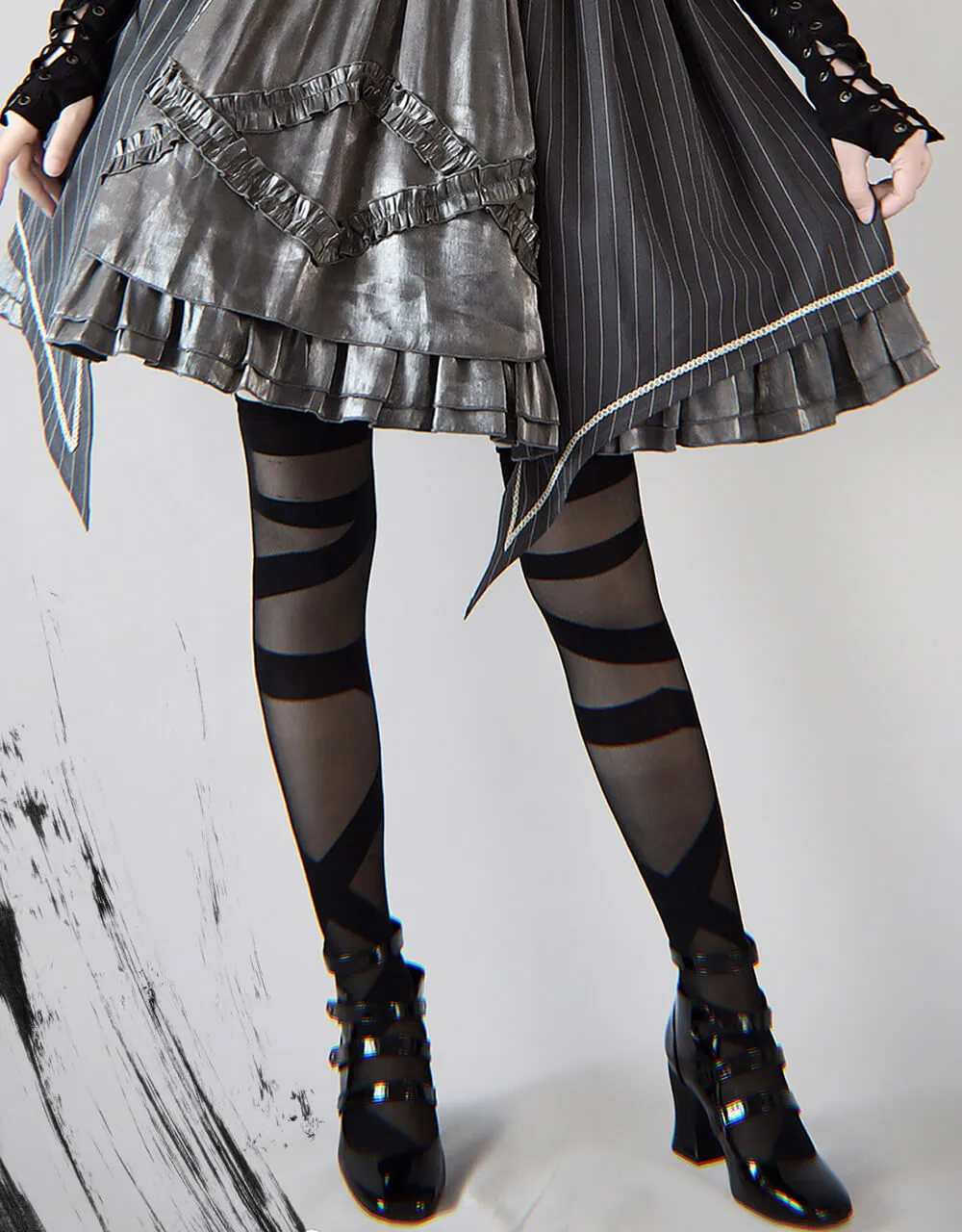 Lolita Reverberation Thigh High Tights