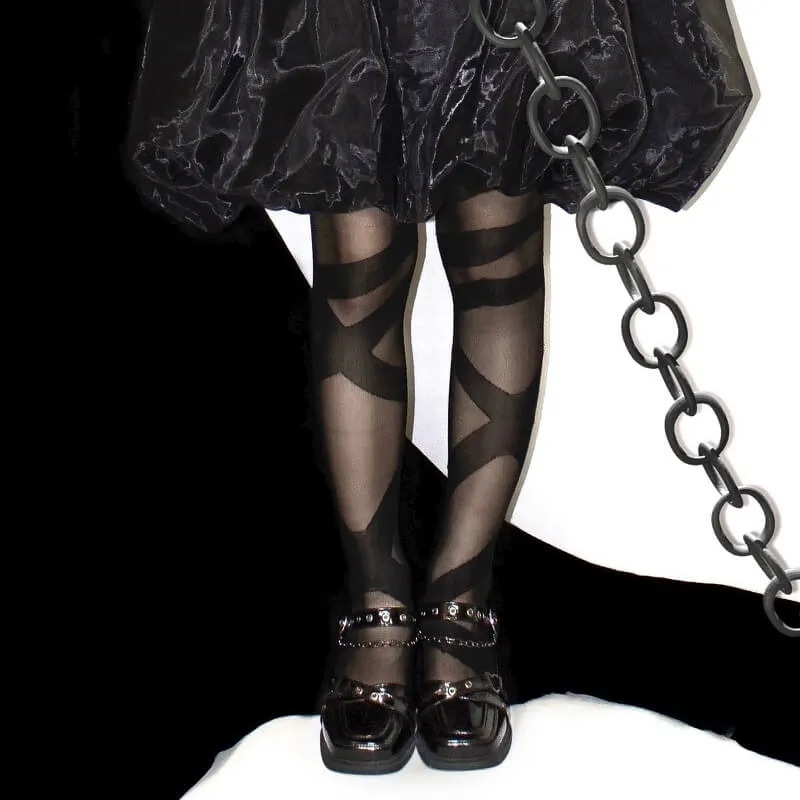 Lolita Reverberation Thigh High Tights