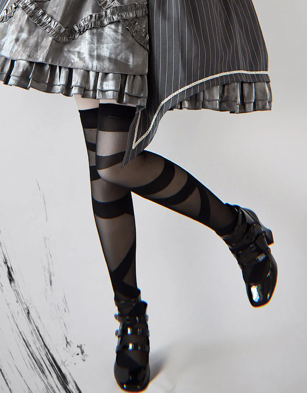Lolita Reverberation Thigh High Tights