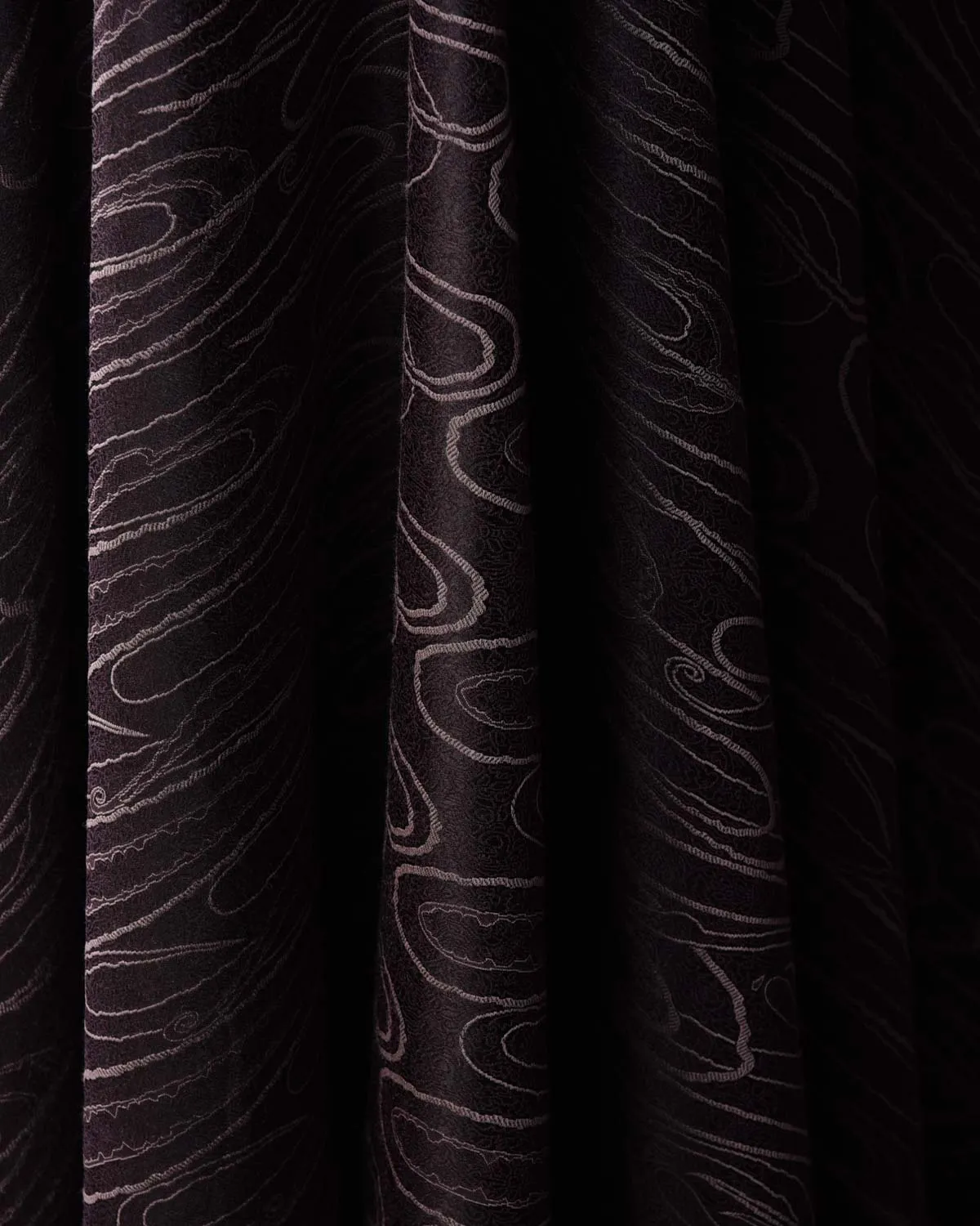Mahogany Paisley Satin Tanchoi Handwoven Silk Wool Unisex Dress Shawl