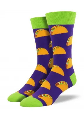Purple Eat Tacos Socks (Men's)