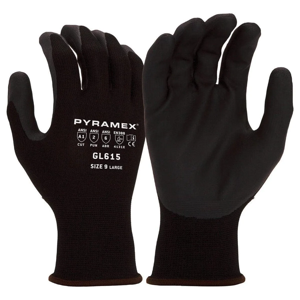 Pyramex GL615 Cut-Resistant A1 Nitrile Foam Dipped Gloves