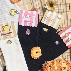 Sanrio Character Embroidery Plain JK Socks
